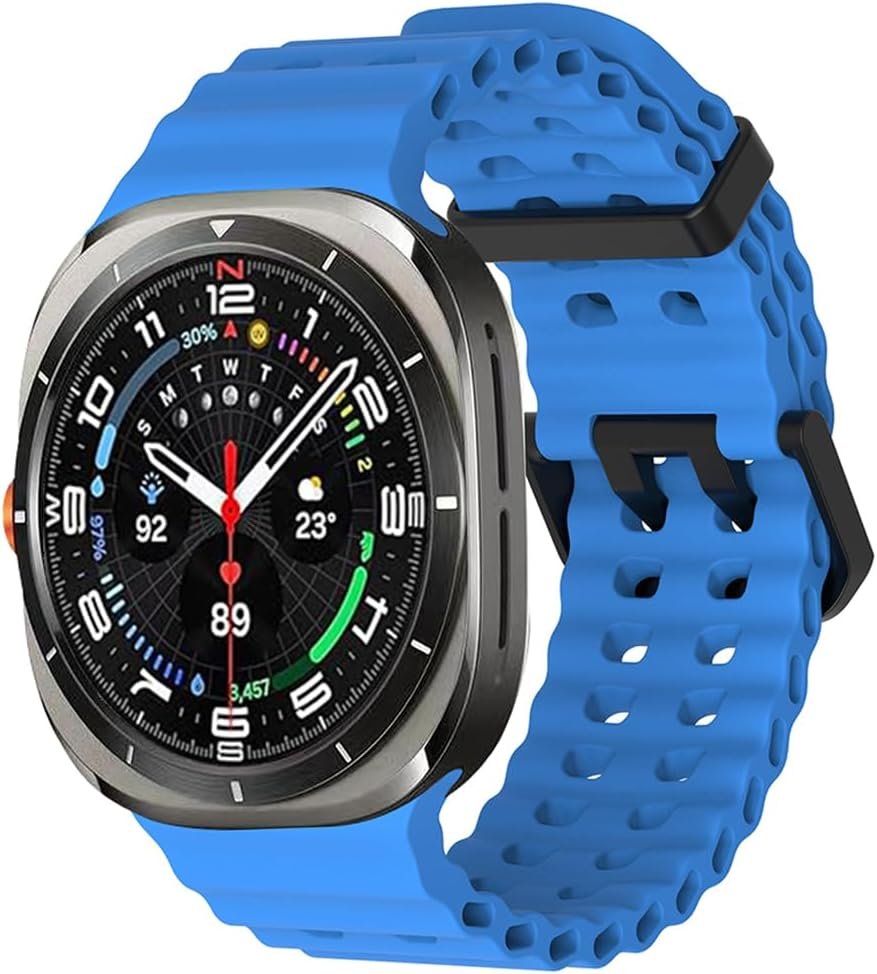 EANWireless soft ocean silicone sport strap for the Samsung Galaxy Watch Ultra 2 47mm