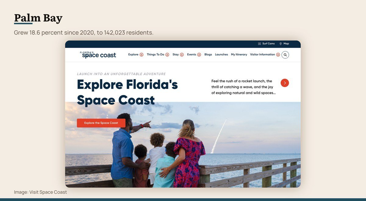 The official website for Palm Bay, Florida