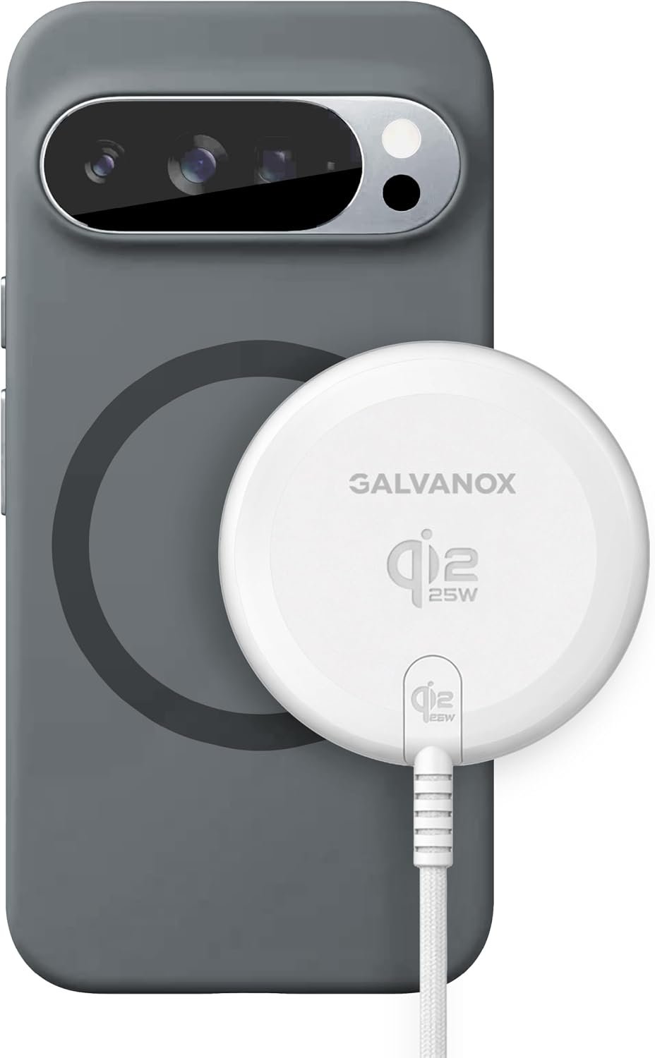 Galvanox 25W magnetic wireless charging pad for Pixelsnap phones