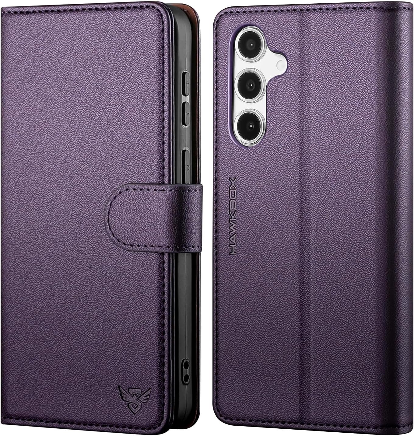 HawkBox PU leather wallet case with RFID blocking card holder for the Samsung Galaxy A16 5G