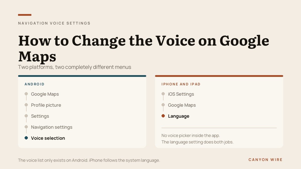 How to Change the Voice on Google Maps Navigation