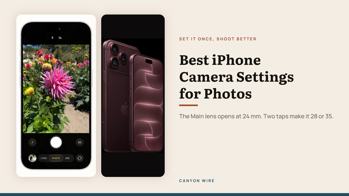 iPhone Camera settings for better photos in iOS 27
