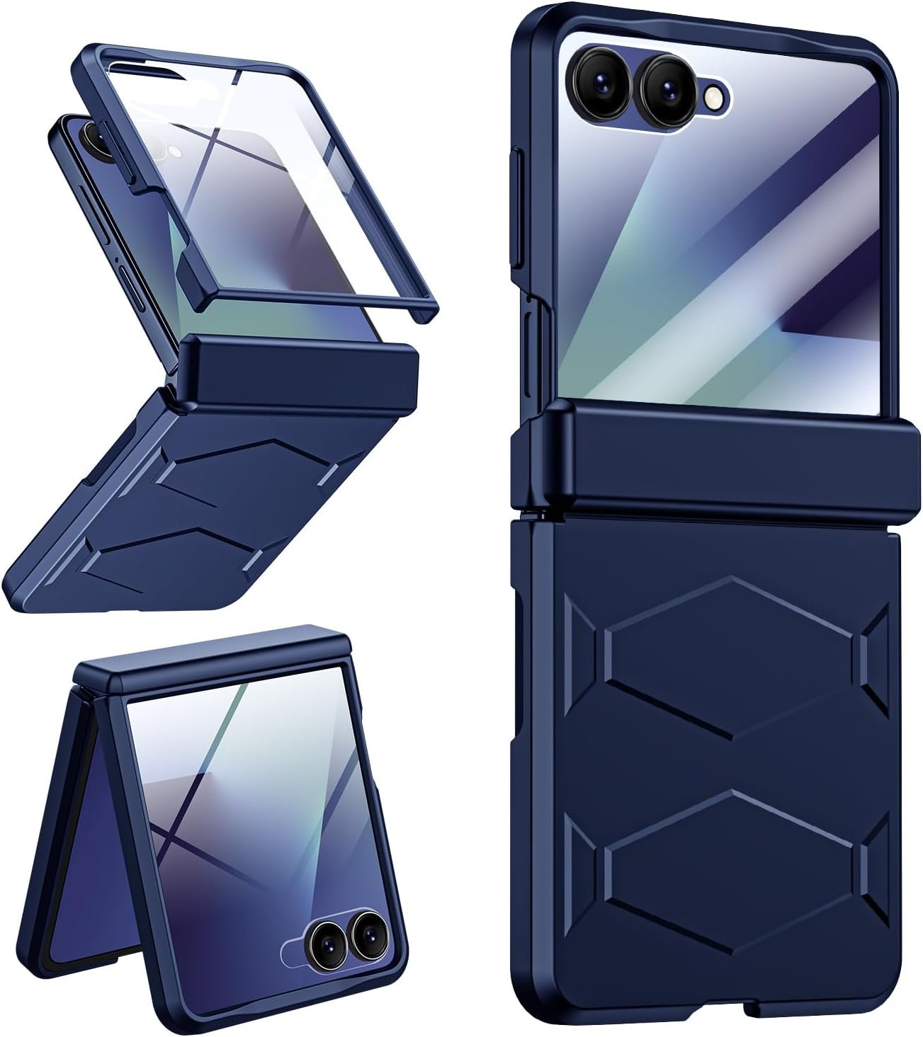 LEIAU full body armor case with rugged hinge cover for the Samsung Galaxy Z Flip 7
