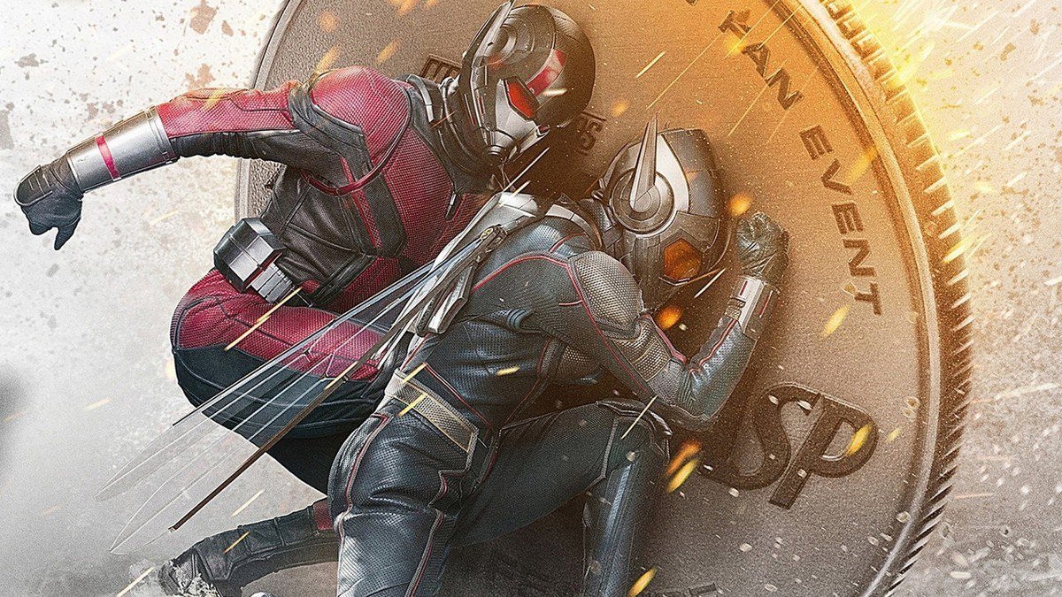Ant-Man and the Wasp leap past a giant coin