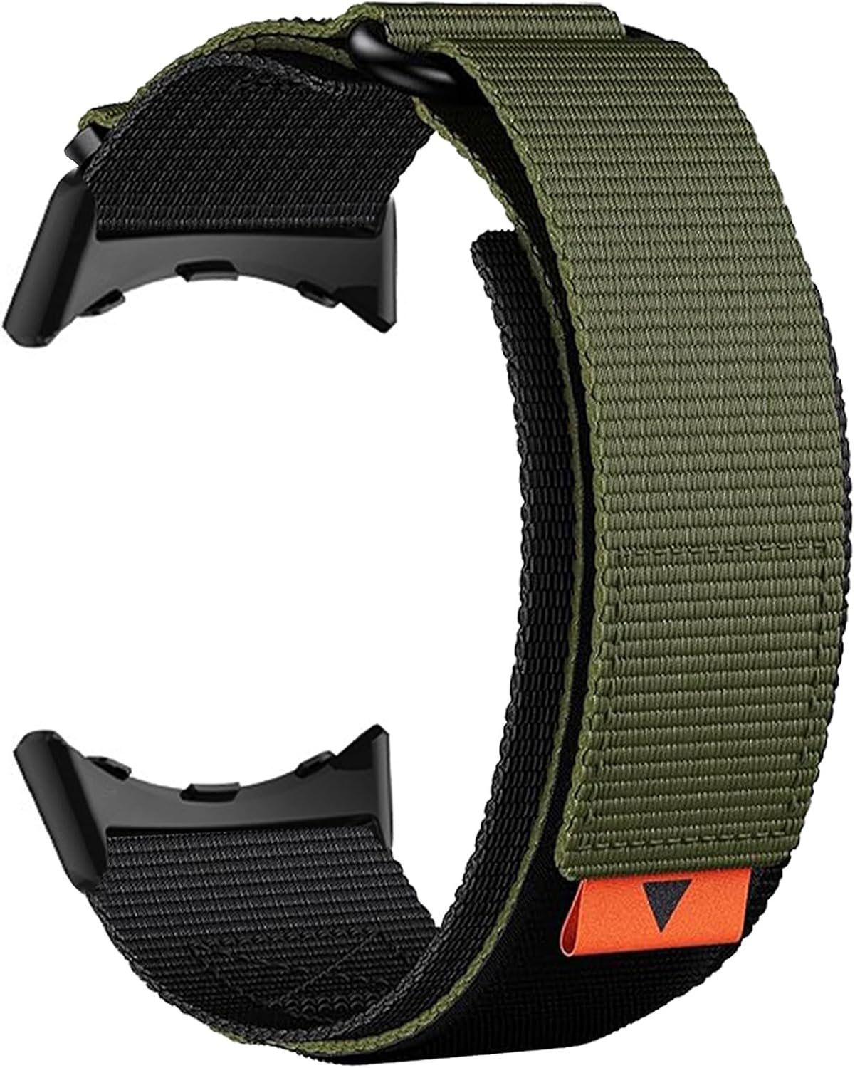 Military style nylon hook and loop band for the 45mm Google Pixel Watch 5