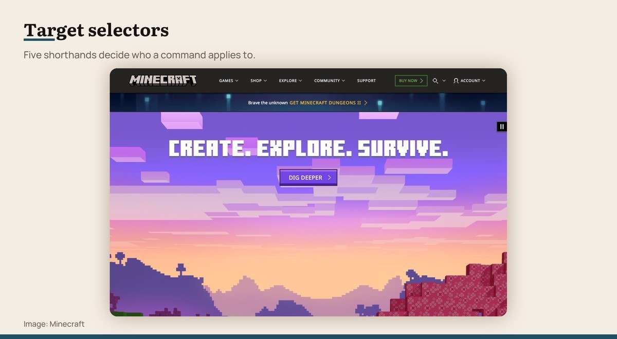 The About Minecraft page on minecraft.net