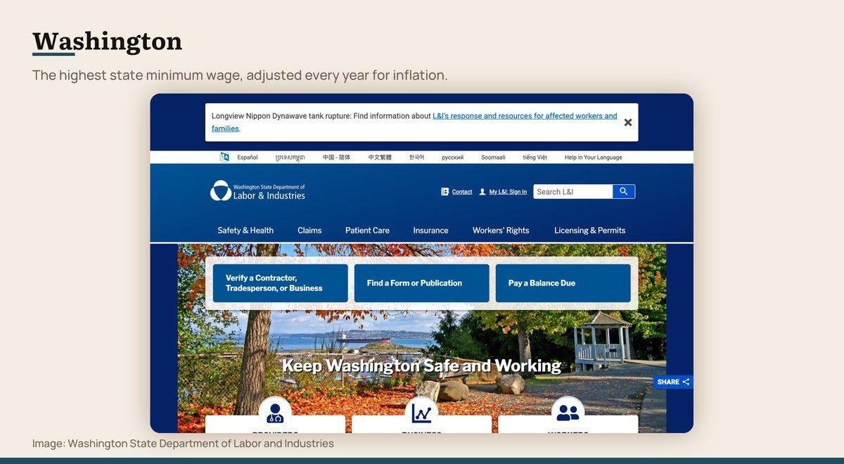 The official Washington State Department of Labor and Industries website