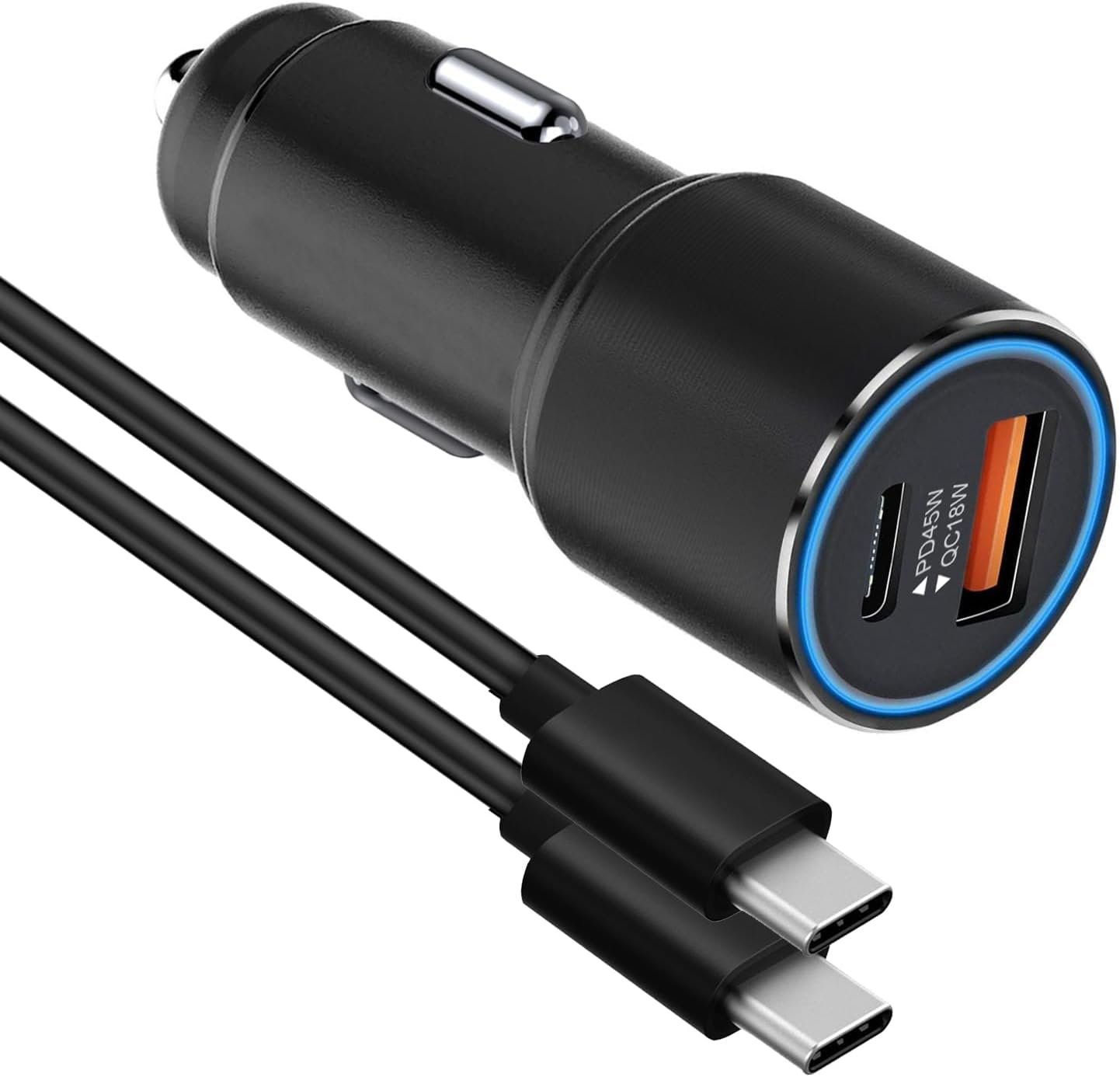 MZbestplug 63W dual port USB-C car charger with cable for Samsung Galaxy S26