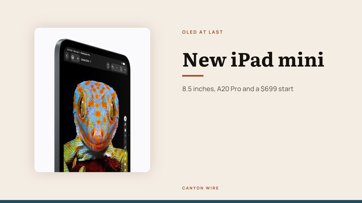 New iPad mini: OLED Screen, A20 Pro Chip and Price