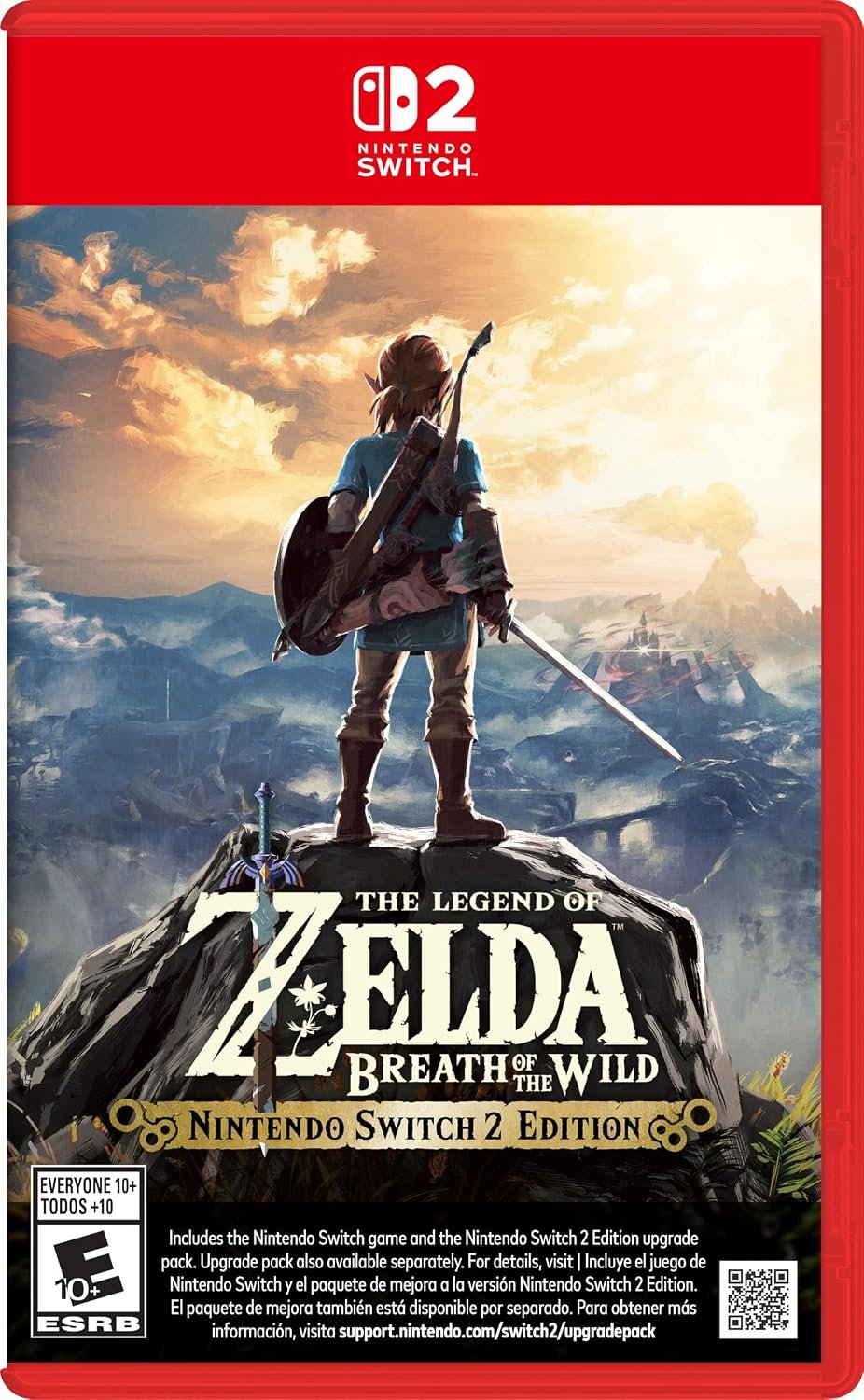 The Legend of Zelda Breath of the Wild Nintendo Switch 2 Edition box art