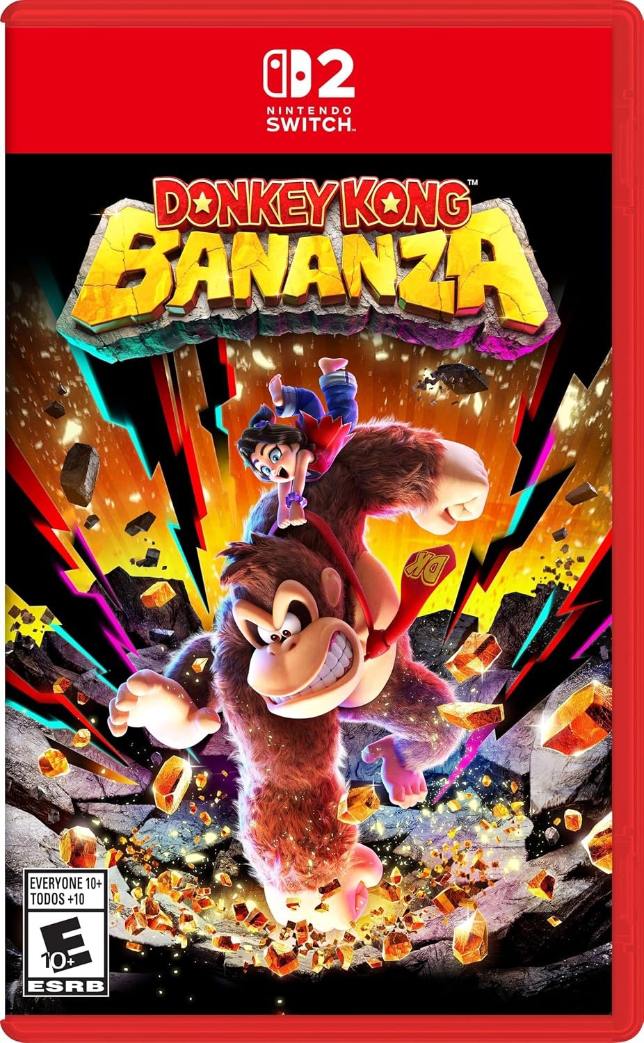 Donkey Kong Bananza box art for the Nintendo Switch 2