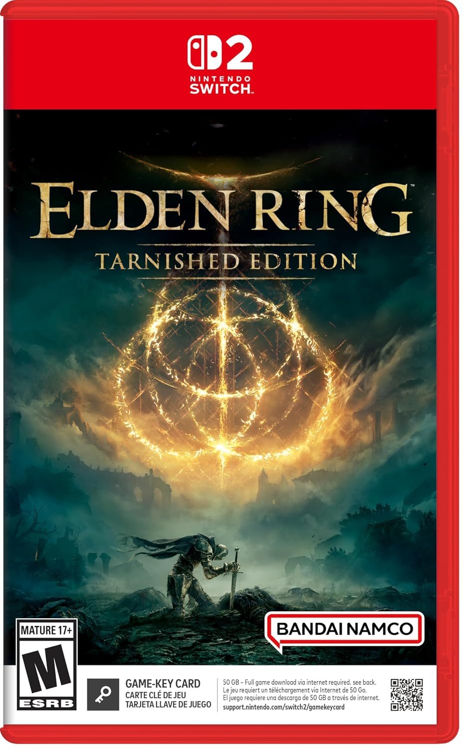 Elden Ring Tarnished Edition box art for the Nintendo Switch 2