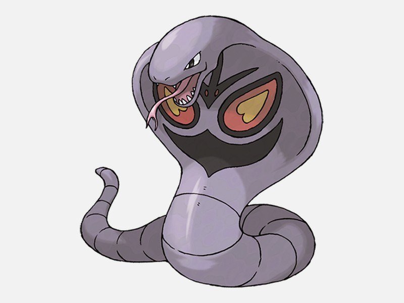 Official artwork of Arbok, a Poison-type Pokémon
