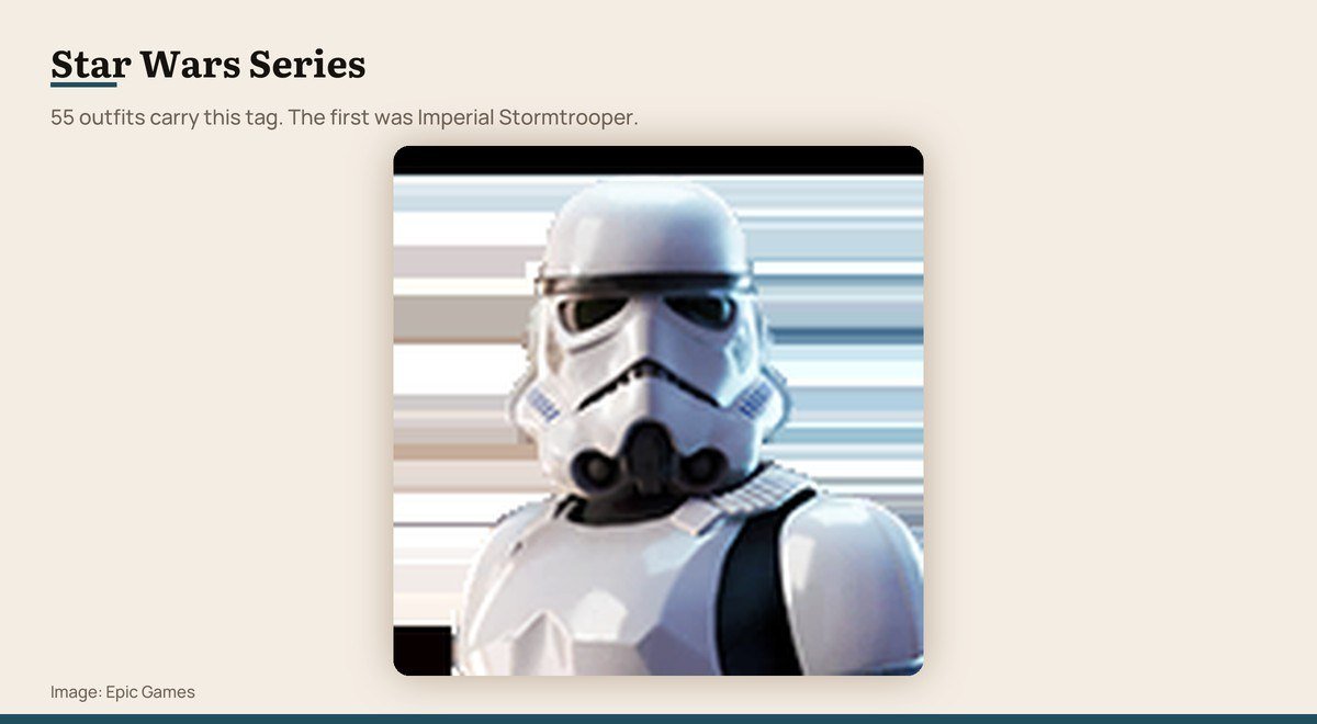 The Imperial Stormtrooper outfit from Fortnite’s Star Wars Series