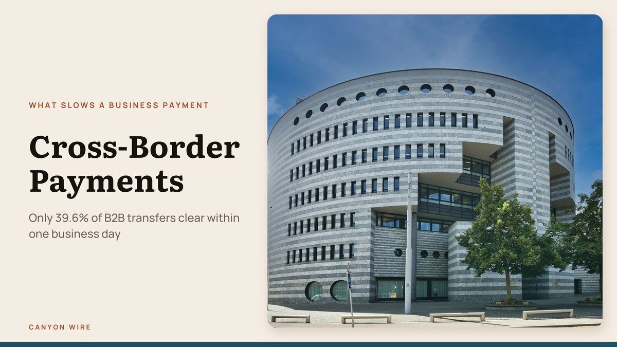 Bank for International Settlements Botta building in Basel under a clear sky