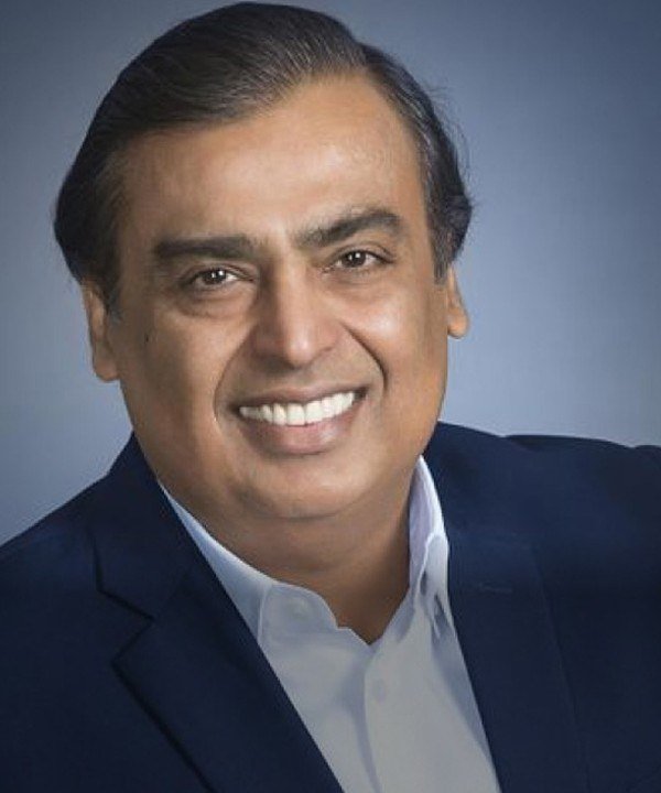 Portrait of Mukesh Ambani, chairman of Reliance Industries