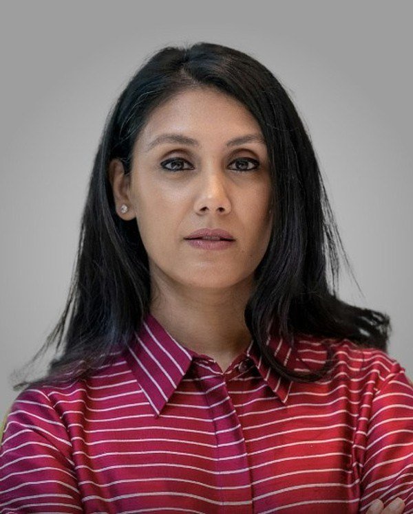 Portrait of Roshni Nadar Malhotra, chairperson of HCLTech