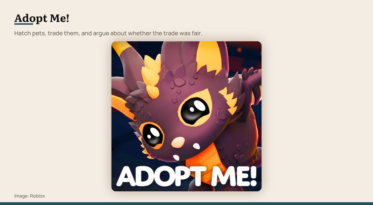 The Adopt Me! game icon on Roblox
