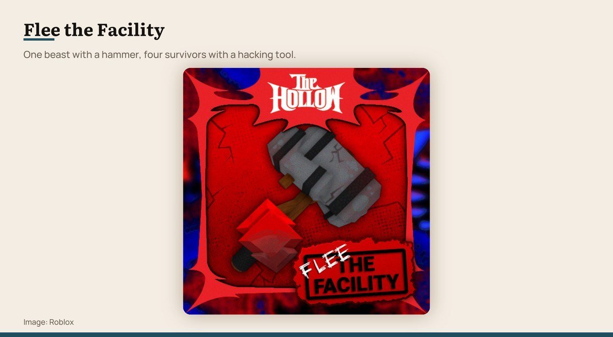 The Flee the Facility game icon on Roblox