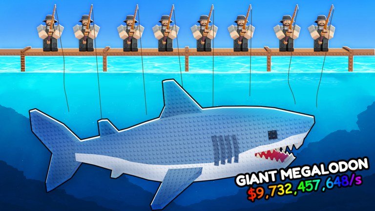 Roll a Fisherman promotional artwork on Roblox