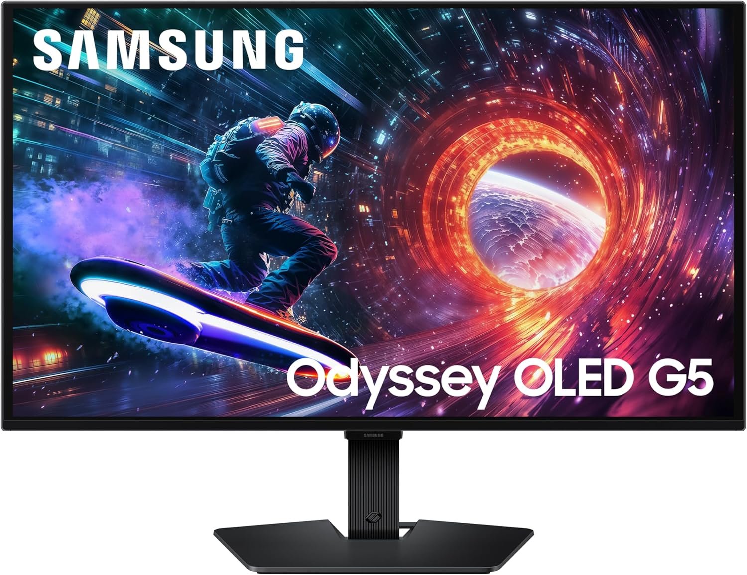 Samsung 27-inch Odyssey OLED G5 G50SF QD-OLED gaming monitor front view