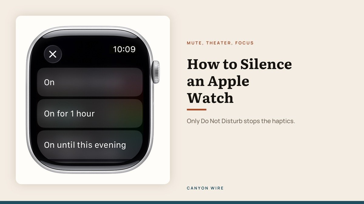 How to Silence Apple Watch Without Missing Alerts