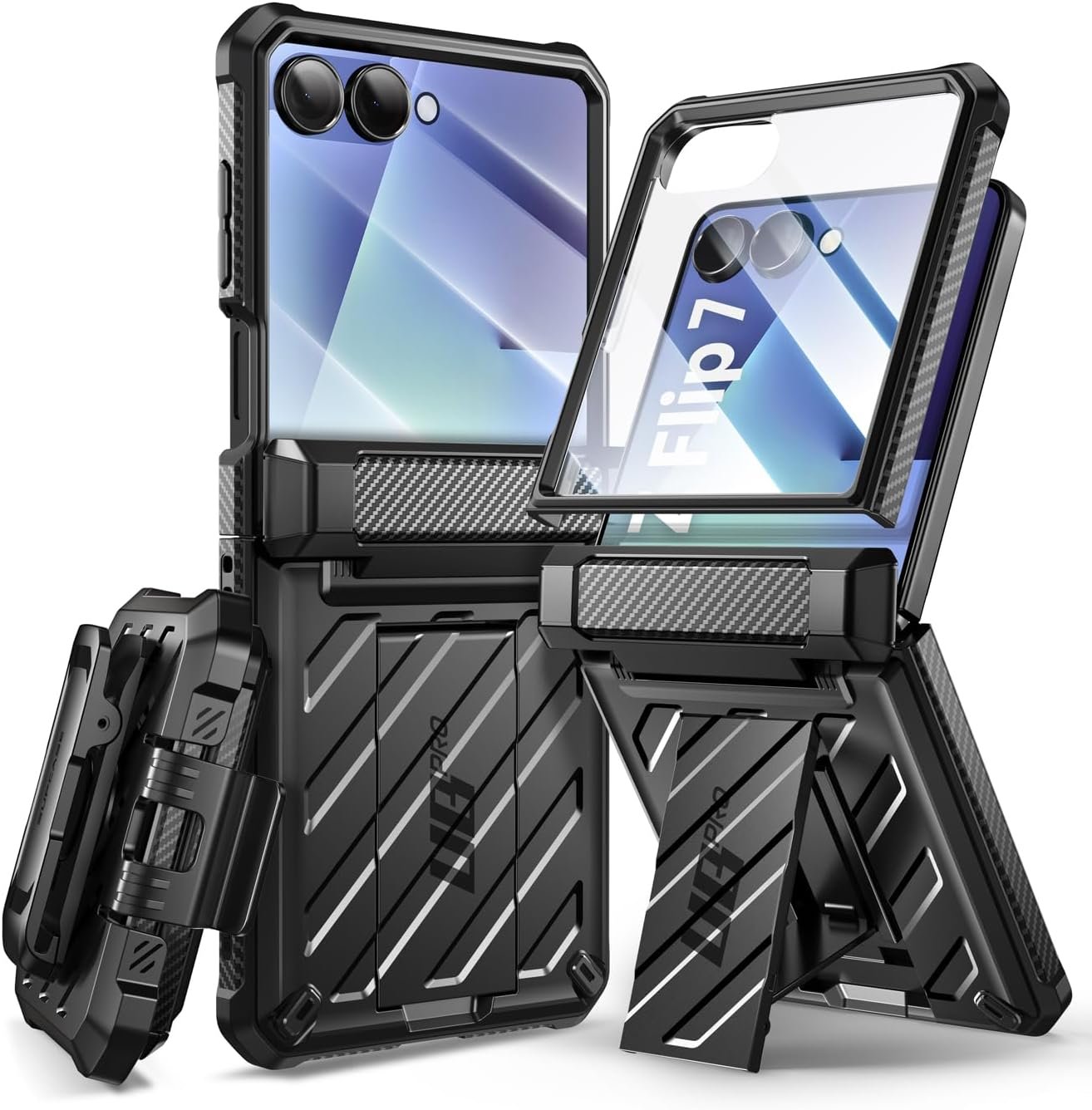 SUPCASE case with built-in kickstand and rotating belt clip for the Samsung Galaxy Z Flip 7