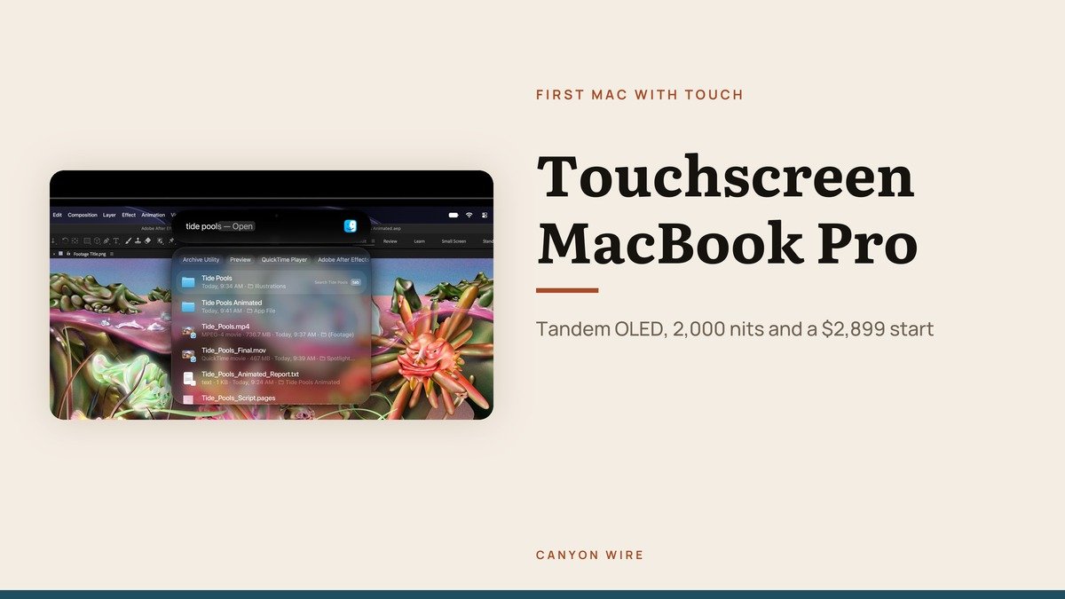 Touchscreen MacBook Pro: Price, Specs and Release Date