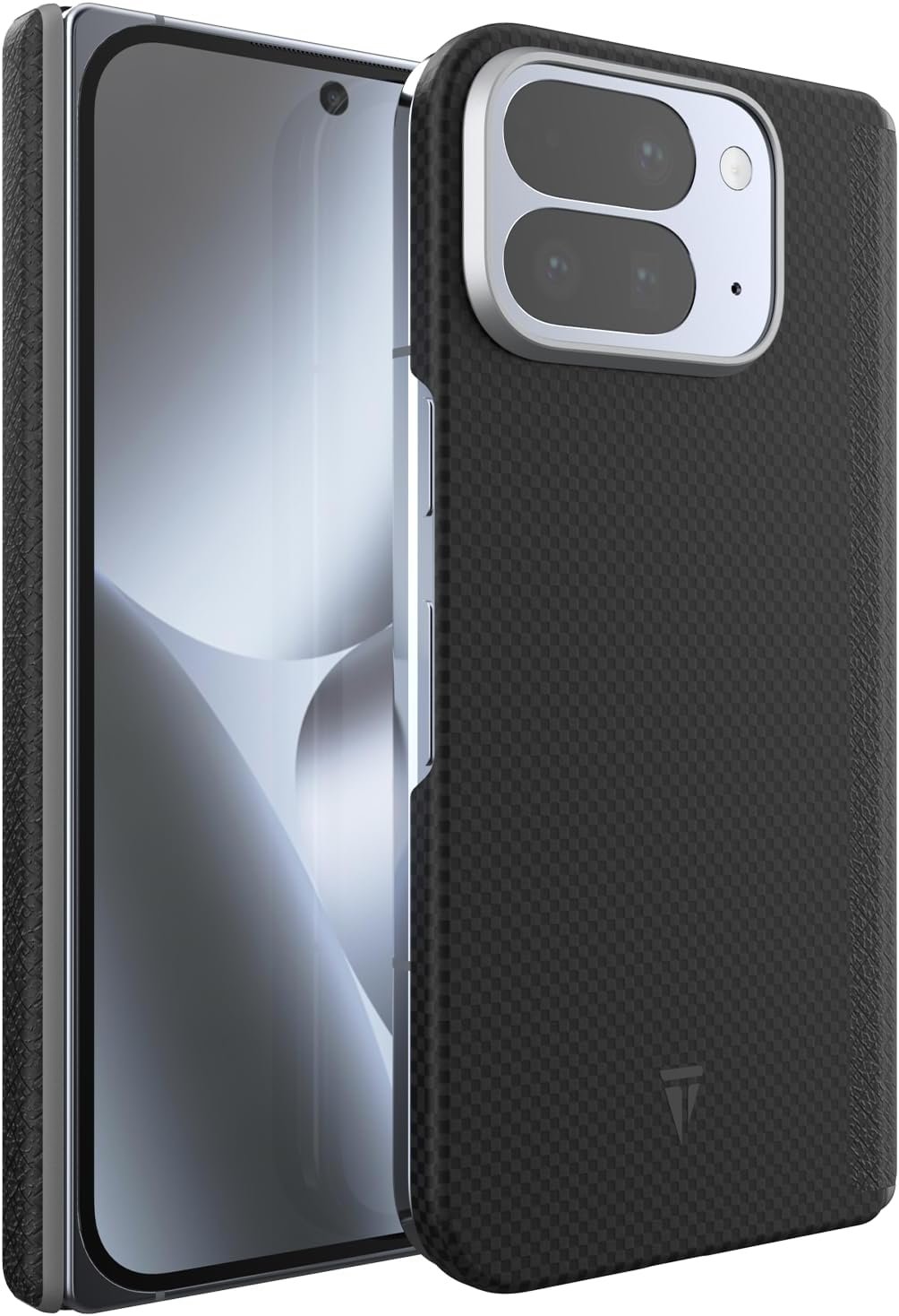 TUDIA 1500D aramid fibre case for Google Pixel 10 Pro Fold in black