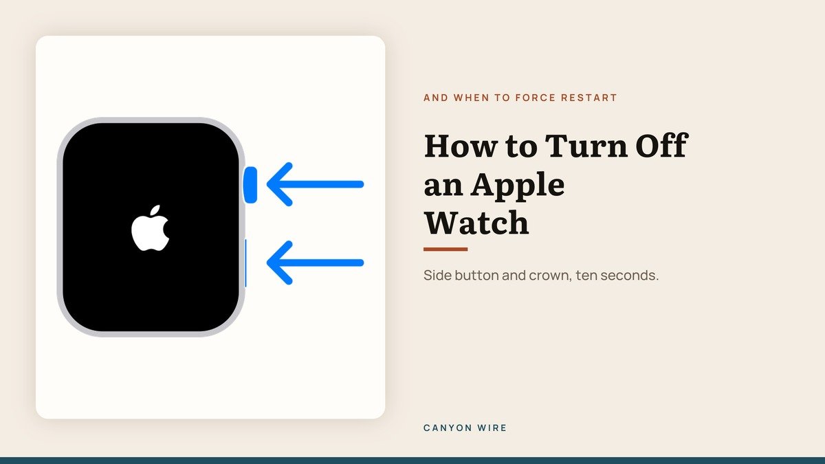 How to Turn Off Apple Watch, Restart or Force It
