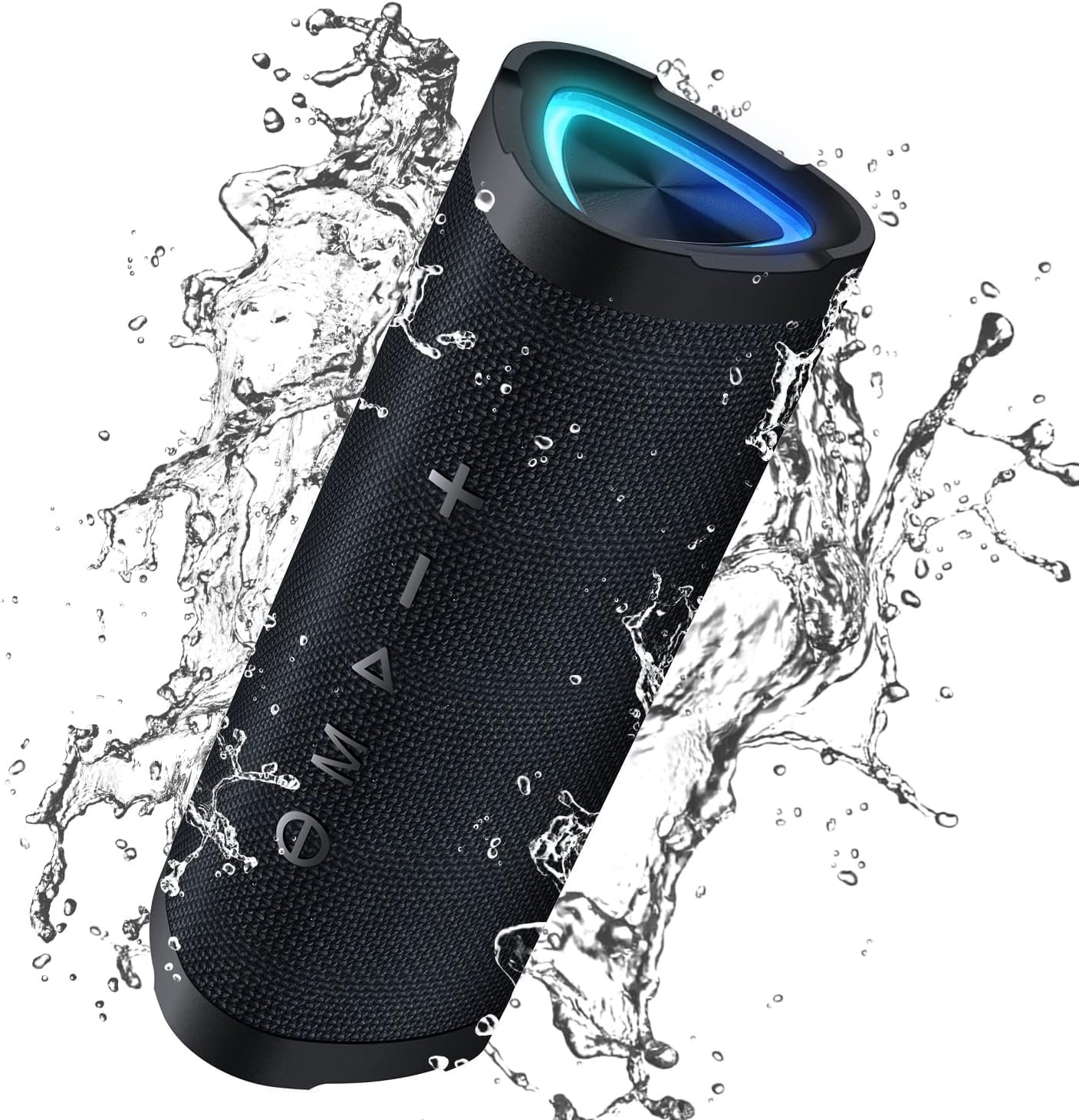 Vanzon IPX7 waterproof portable wireless bluetooth speaker in black