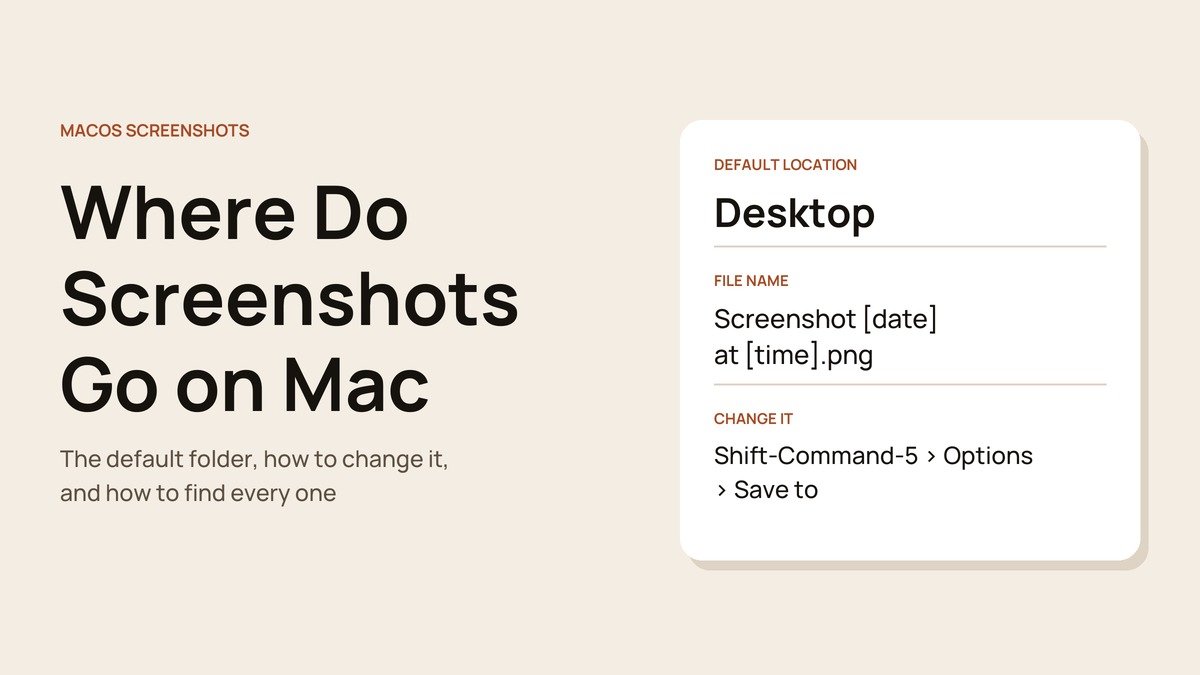 Where Do Screenshots Go on Mac? Find and Change the Folder